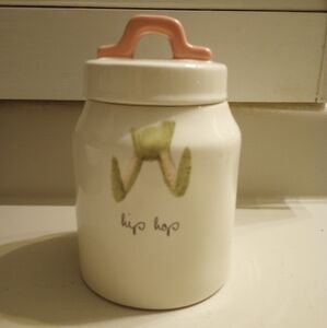 Rae Dunn Hip Hop Easter Themed Jar With Lid